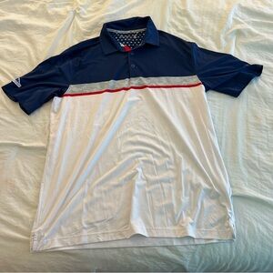 Walter Hagen Navy and White Polo Shirt